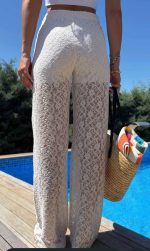 İÇİ ASTARLIN DANTELLİ PANTOLON - Görsel 3
